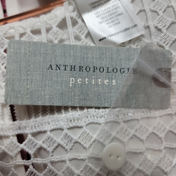 NWT Corey Lynn Calter White Dawn Lace Swing Dress MP Trumpet Sleeves Tencel - Picture 15 of 16